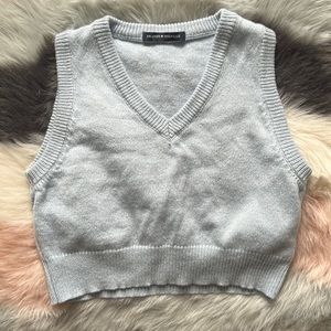 Brandy Melville Blue Sweater Vest Top